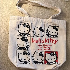Hello Kitty Canvas Tote Bag